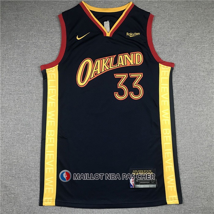 Maillot Golden State Warriors James Wiseman Ville 2020-21 Bleu